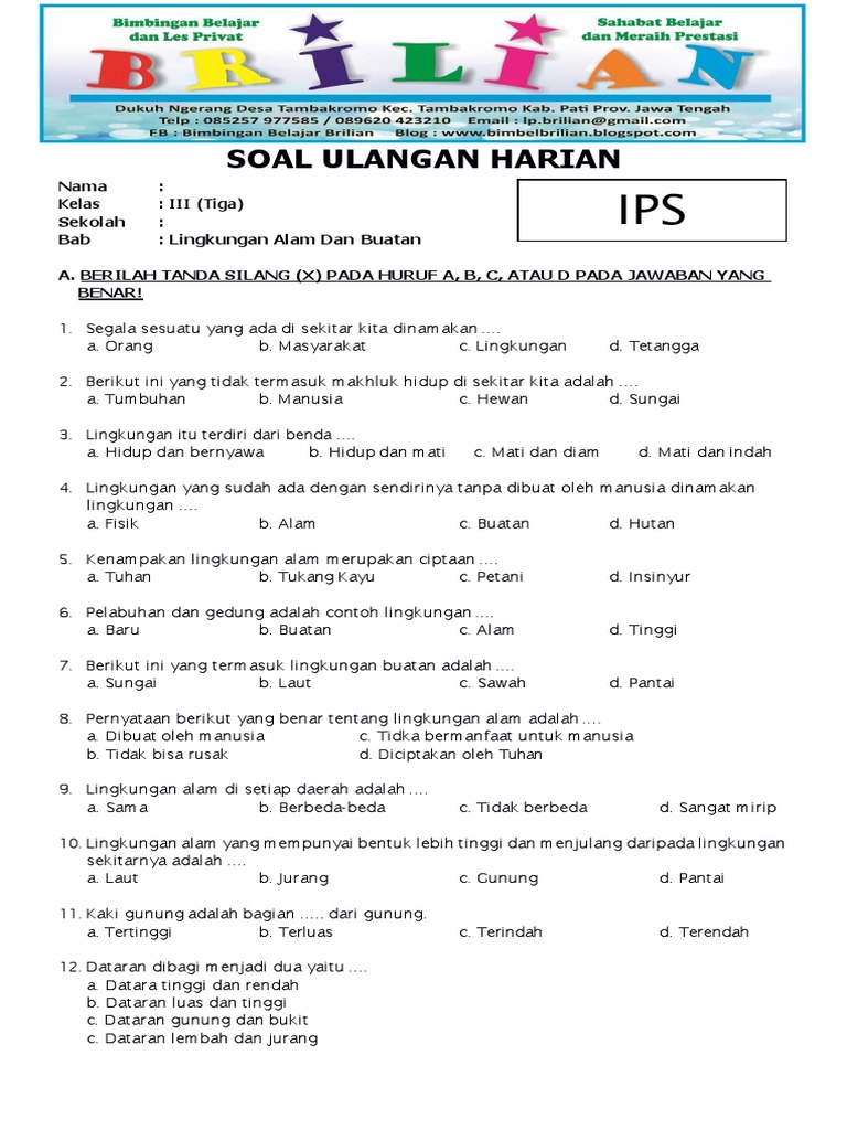 7 Bocoran Soal IPS Kelas 3 SD Semester 2 dan Kunci Jawaban yang Wajib Anak Kuasai Sekarang