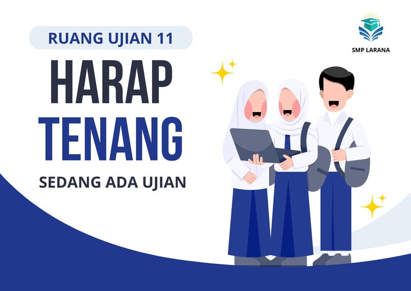 Gratis desain contoh harap tenang - Canva