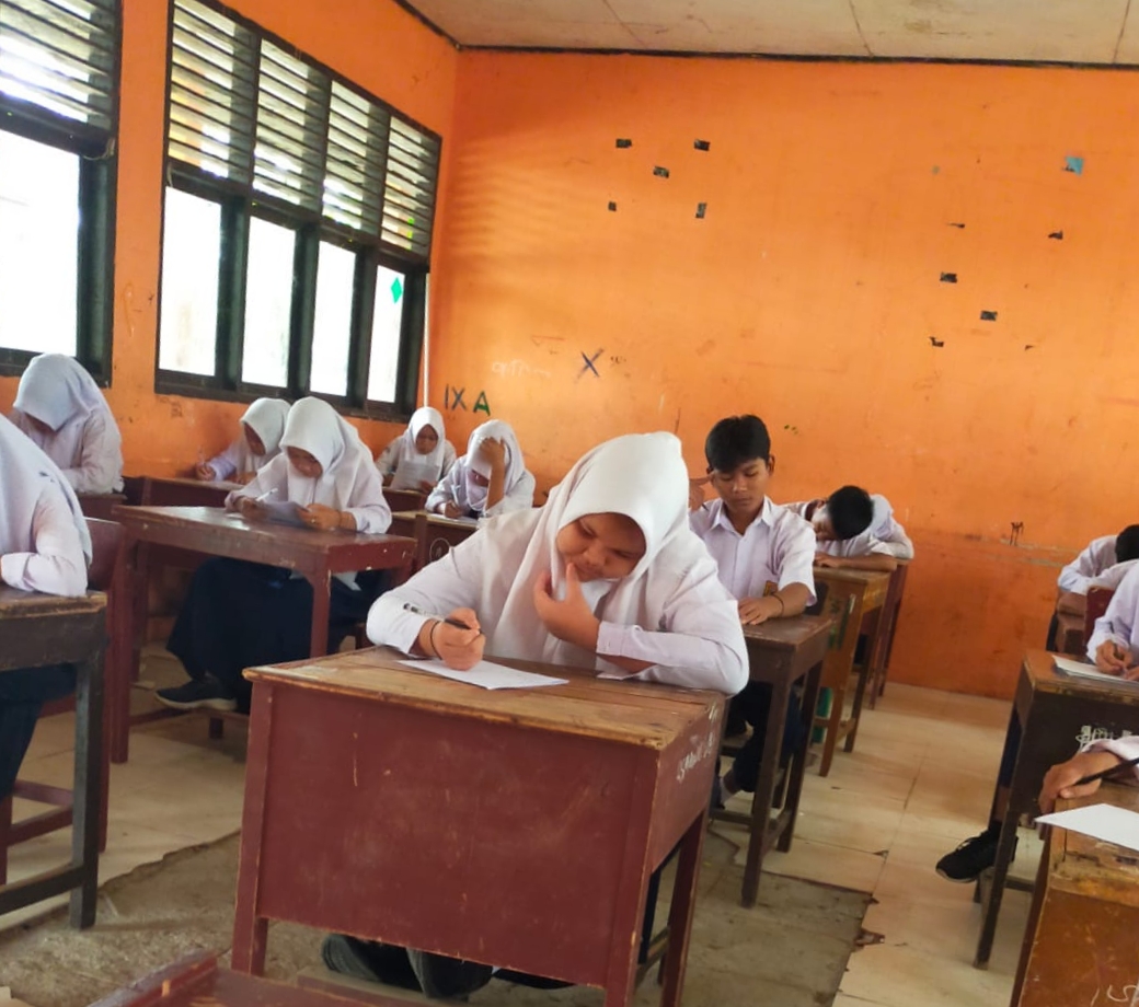SMPN 2 Salo Gelar Ujian Semester Ganjil Mulai 8 Desember Ruang