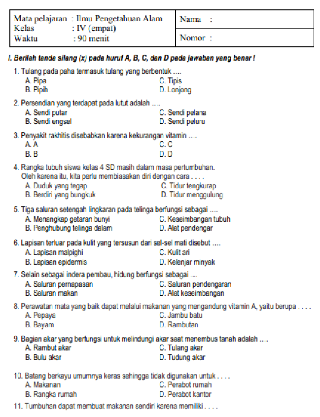 5 Fakta Mengejutkan Soal Ulangan IPA Kelas 4 Semester 1 yang Wajib Diketahui Orang Tua