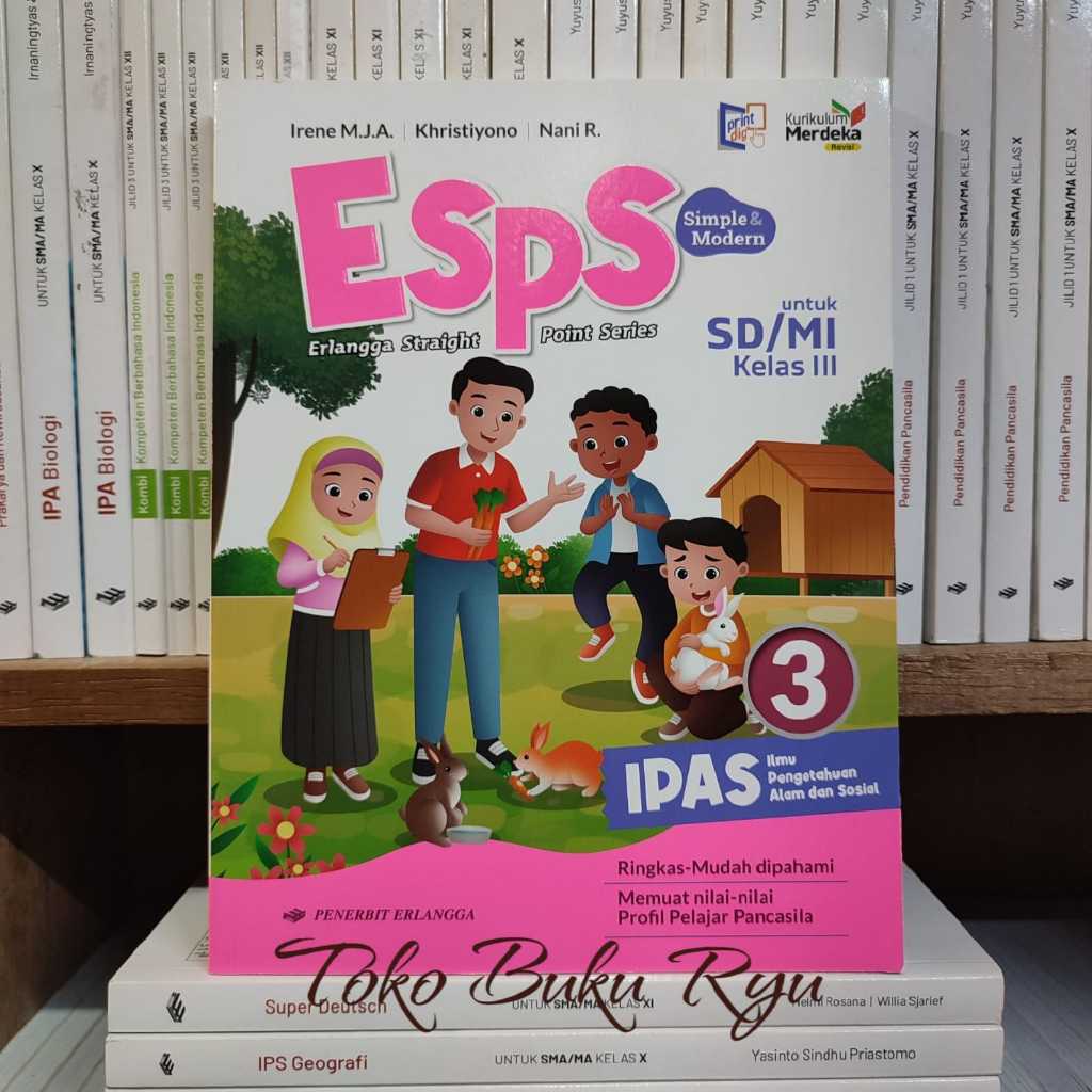 Jual Buku ESPS IPAS Kelas 3 SD MI Kurikulum Merdeka Revisi Erlangga