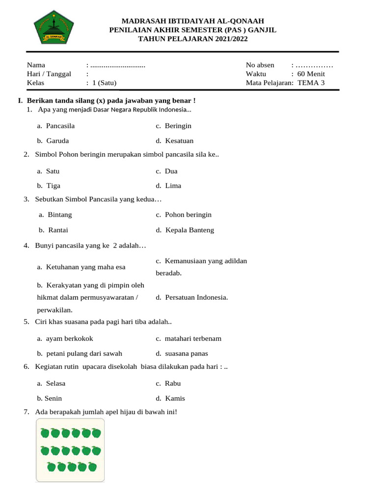 Akhirnya Tersedia 3 Link Download Soal PAS Tema 3 Kelas 4 untuk Latihan Ujian