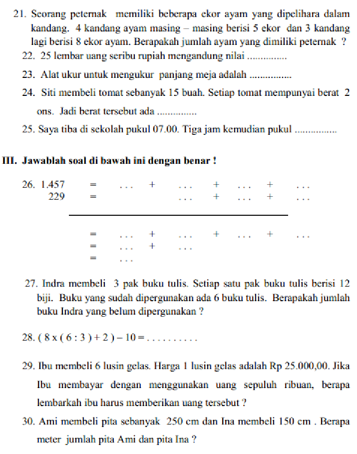 Download Soal PAS Kelas 3 Semester 1 Kurikulum 2013 Lengkap dengan Kunci Jawaban Terbaru 2026