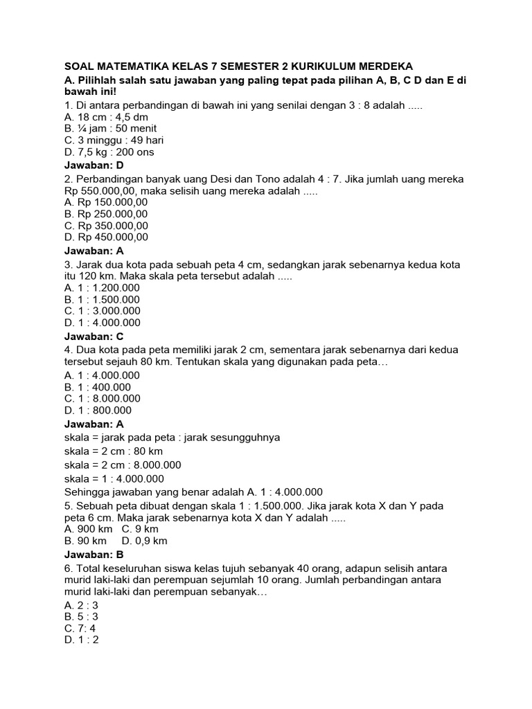 Ternyata! 3 Rahasia Soal PTS Kelas 7 Semester 2 dari Bimbel Brilian 2026