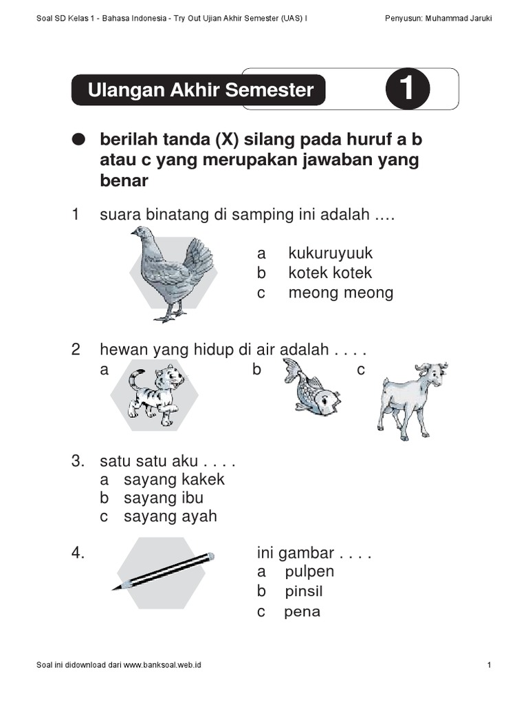 Ternyata Soal Ujian Bahasa Indonesia Kelas 1 Semester 2 Menyembunyikan Pesan Kekuasaan