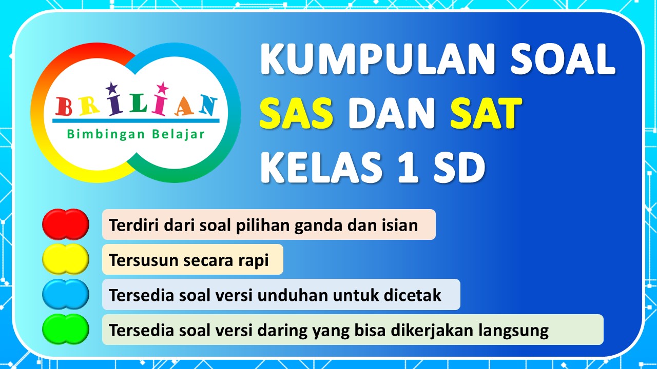 Download Soal SAS Seni Rupa Kelas 1 SD Versi 1 Bimbel Brilian Download Soal SAS Seni Rupa Kelas 1 SD Versi 1 Bimbel Brilian