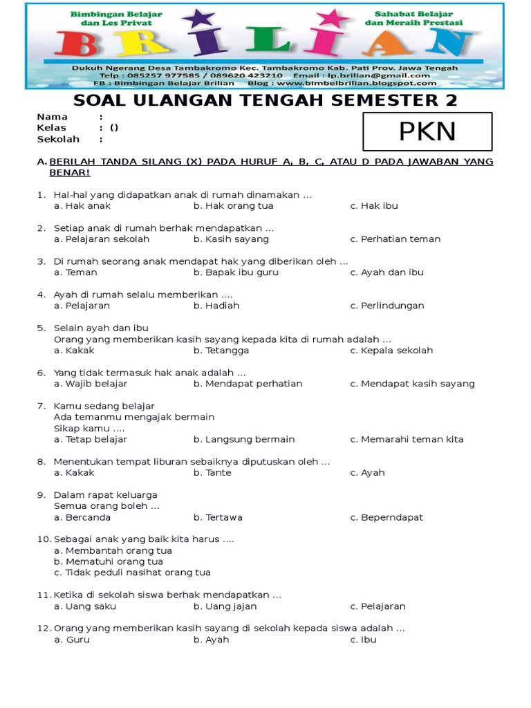 7 Cara Mudah Menguasai Contoh Soal PKN Kelas 1 Semester 2 Tahun 2026 Sebelum Ujian Dimulai
