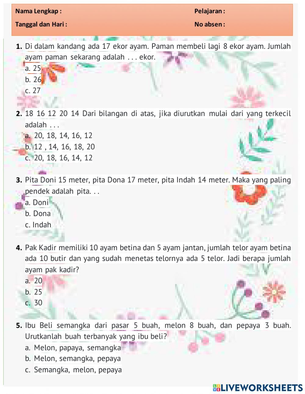 7 Rahasia Menguasai Soal Matematika Kelas 1 Semester 2 yang Jarang Diketahui 7 Rahasia Menguasai Soal Matematika Kelas 1 Semester 2 yang Jarang Diketahui