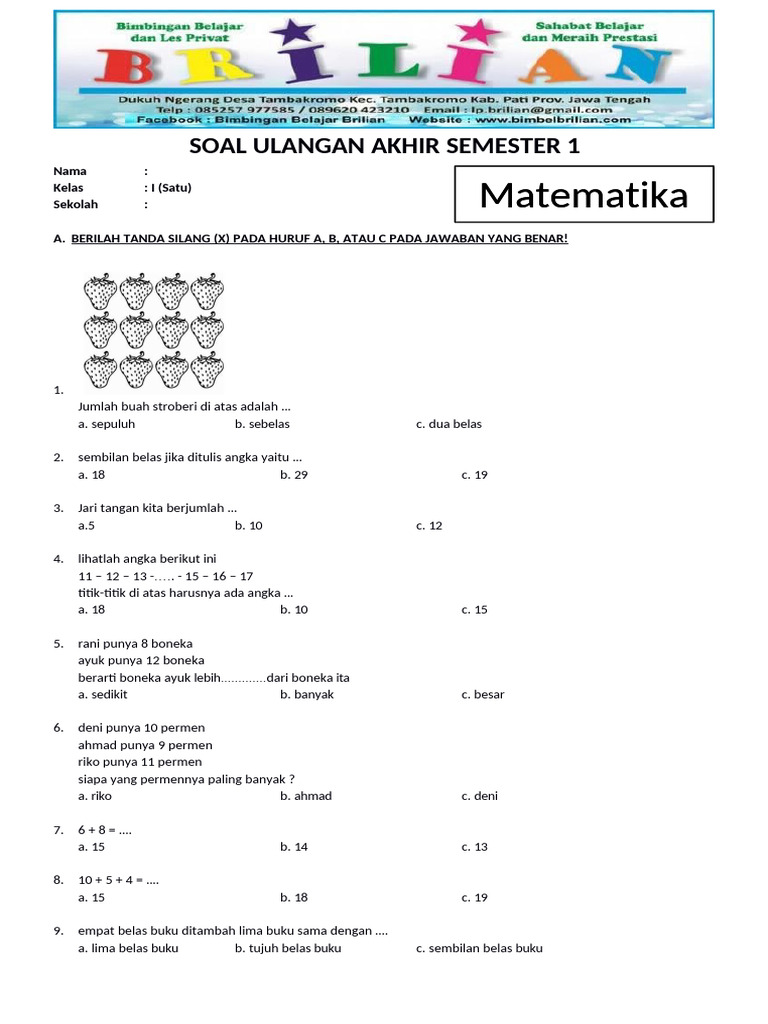 Download Soal PAS K13 Kelas 3 Semester 2 Terbaru, Ternyata Ini 7 Rahasia Agar Anak Lulus Ujian dengan Nilai Tinggi