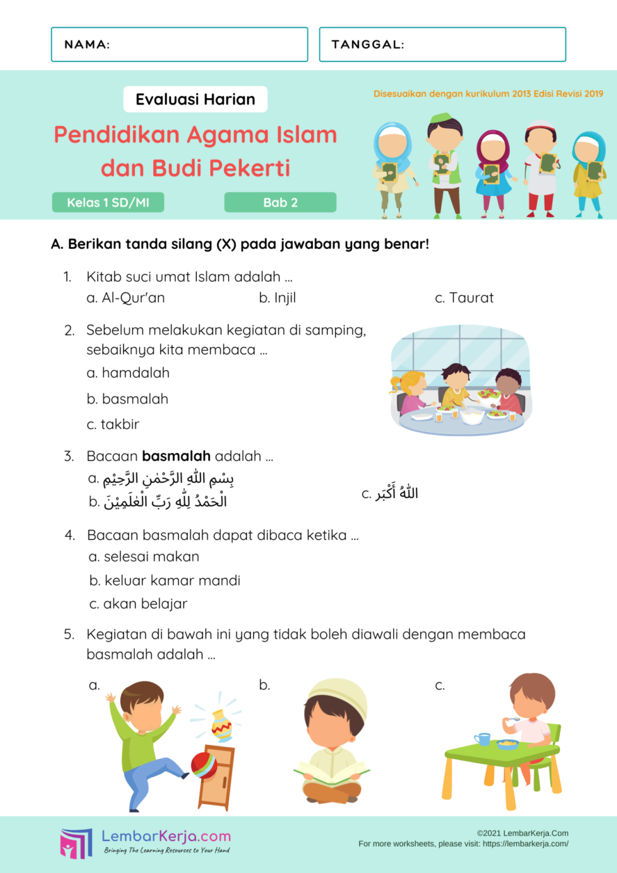 Jangan Sampai Salah Belajar, Ini Kunci Jawaban Soal Agama Islam Kelas 1 Semester 2 yang Wajib Dikuasai Siswa