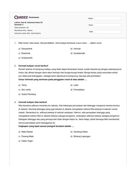 Rahasia Menguasai Soal Bahasa Indonesia Kelas 12 Semester 2 dalam 5 Langkah Sebelum Ujian