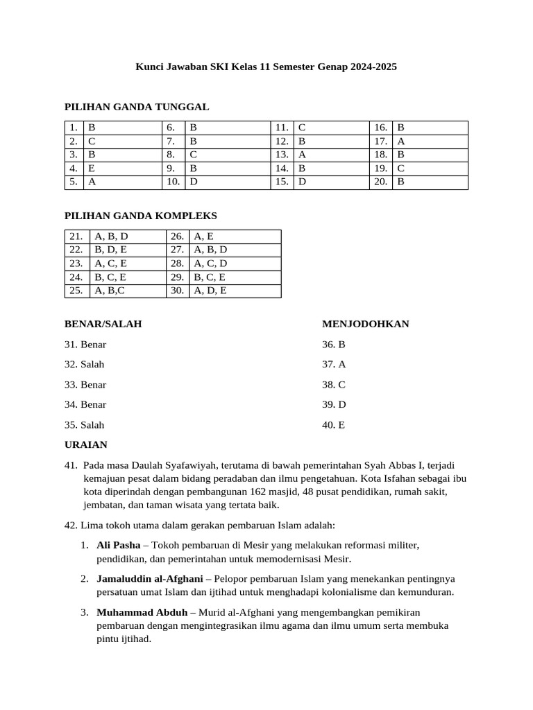 Terbukti! 5 Rahasia Cepat Selesaikan soal ski kelas 11 semester 2 dan kunci jawaban ujian