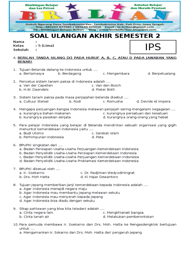 Terbukti! 7 Cara Kuasai soal ujian IPS kelas 5 semester 2 Mudah Sebelum Nilai Turun