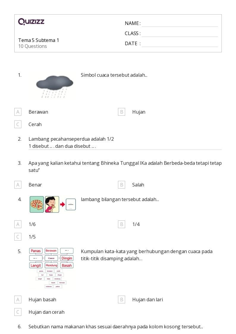 Ternyata Ini Dia Rahasia Nilai Bagus: Download Soal PAS Kelas 3 Tema 5 Subtema 1 Sebelum Terlambat