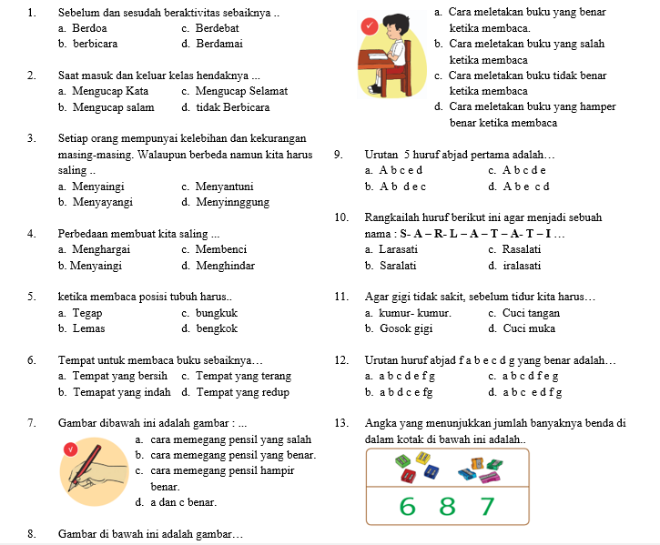 Wajib Tahu 5 Soal Ujian Semester 1 Kelas 1 SD yang Sering Muncul, Jangan Sampai Salah Belajar