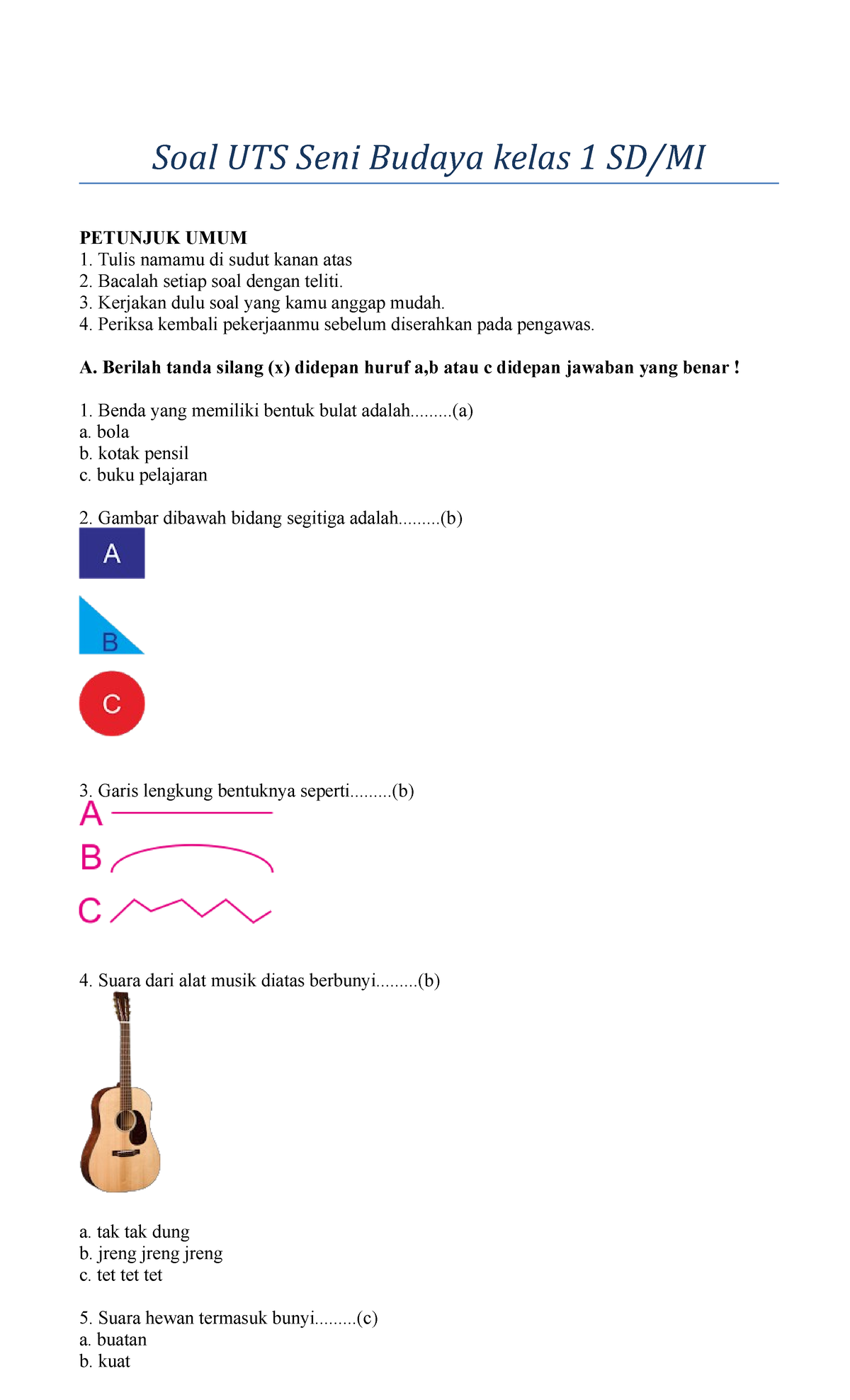 Terbukti! 5 Cara Ubah Soal UH Seni Budaya SMA Jadi Soal Seni Budaya Kelas 1 SD Praktis