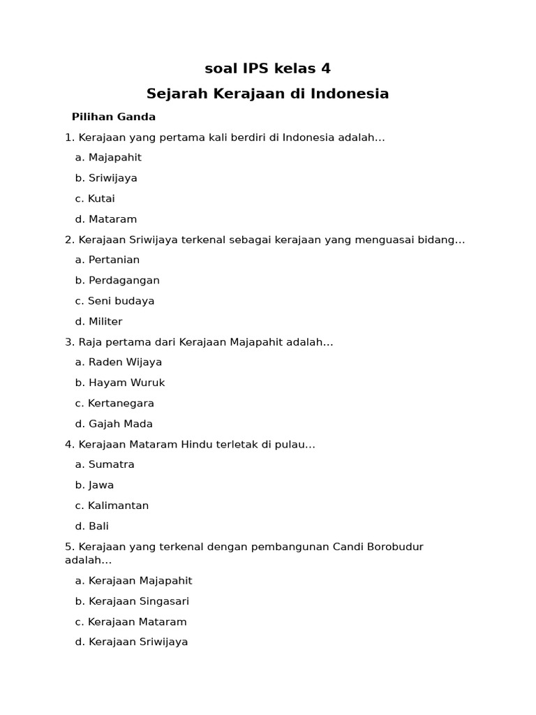 7 Rahasia Jawaban soal peninggalan sejarah ips kelas 4 ktsp yang Jarang Diketahui