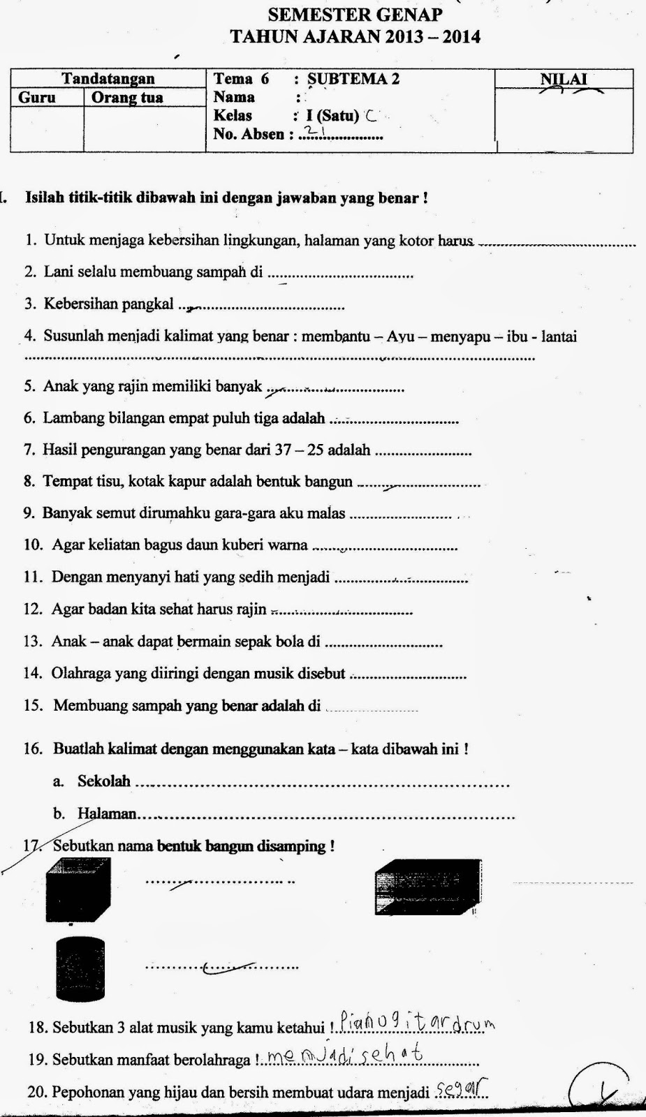 Latihan Mandiri Soal Penjas Kelas 4 dan Kunci Jawaban Terbaru Agar Nilai Melejit Latihan Mandiri Soal Penjas Kelas 4 dan Kunci Jawaban Terbaru Agar Nilai Melejit