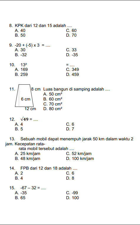 Rahasia Nilai Sempurna Pakai Latihan Soal LKS Matematika Kelas 5 Semester 1 Ini