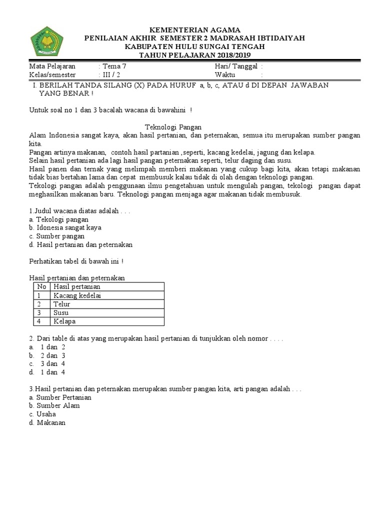 Ternyata Ini Kunci Jawaban soal tema 7 kelas 3 semester 2 yang Paling Akurat