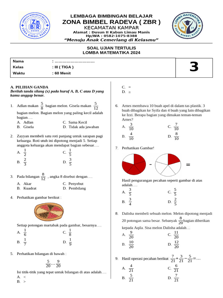 Ternyata Ini Rahasia Cepat Kuasai Soal Matematika Kelas 3 dan Jawabannya Secara Akurat