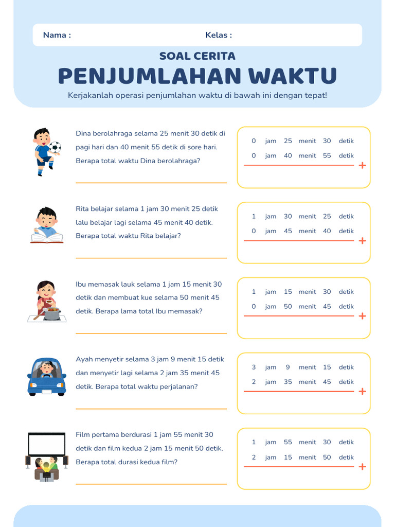 Ternyata Ini Rahasia Cepat Selesaikan Soal Cerita Satuan Waktu Kelas 3 SD Agar Nilai Bagus Ternyata Ini Rahasia Cepat Selesaikan Soal Cerita Satuan Waktu Kelas 3 SD Agar Nilai Bagus