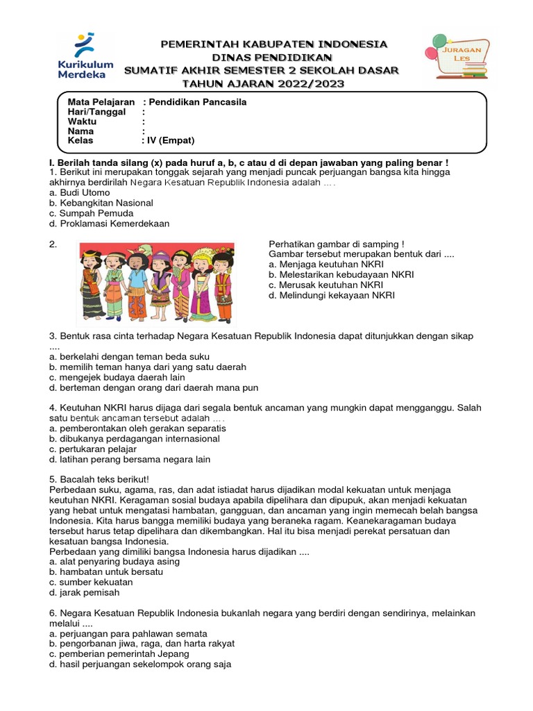 Wajib Tahu! Bocoran Soal Penjas Kelas 4 SD PAT Semester 2 Agar Nilai Sempurna Wajib Tahu! Bocoran Soal Penjas Kelas 4 SD PAT Semester 2 Agar Nilai Sempurna